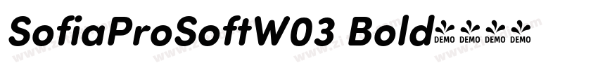 SofiaProSoftW03 Bold字体转换
